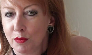 Auntjudys - Sultry Mature Redhead Ms. Red Gives You JOI in Stockings