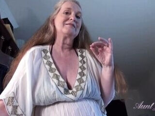 Your Chesty 61yo GILF Step-Mom Maggie gives you a Hj (POINT OF VIEW)