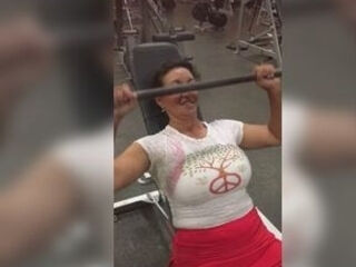 Persia Monir in the gym