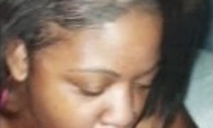 WET MOUTH EBONY GETS FAT DICK SLOPPY AS FUCK SO SHE GETS A GENTLE FACE FUCK!!!!!!!!