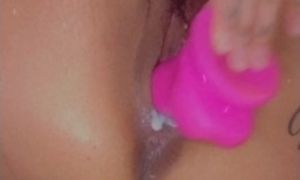 Fucking my creamy pussy with toy