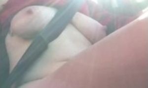 Mommy masturbates while driving