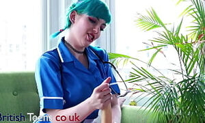 Blue Haired Alternative Nurse Takes Care Of Your Cock In An Appointment