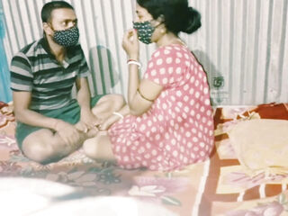 Indian double penetration sister and stepbrother kiss and drink milk and cuddle.