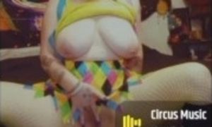 Sexy slut clown tease