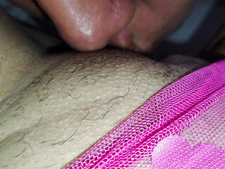 my lover makes my a nice cunnilingus to my hairy married pussy before fucking me in a hot missionary fuck