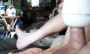 Dodgechargerpppppp 57 sex toy milks my cum with intense orgasm in the cup