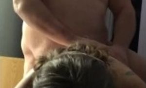 Hotwife gets rough sex during spit roast MFM Part 1