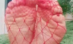 Foot Fetish Video: fishnet pantyhose (Arya Grander) hot sexy blonde MILF FemDom POV