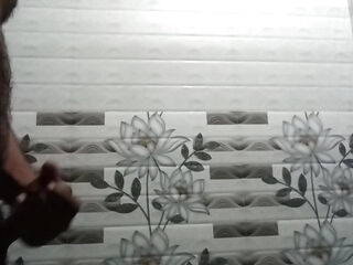 Bathroom masterbating deshi hathhu